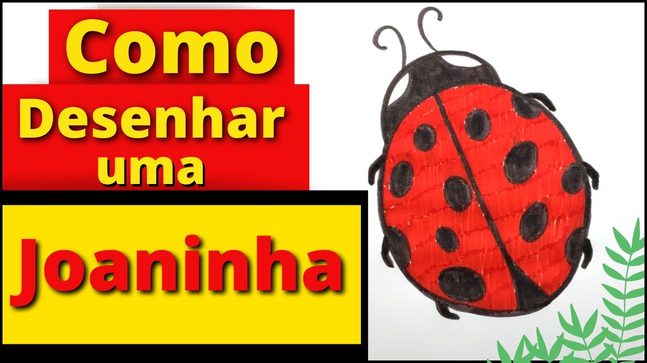 Como Desenhar Uma Joaninha Passo A Passo