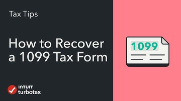 How to Recover a 1099 Tax Form - TurboTax Tax Tip Video