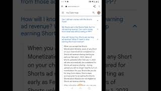 All Shorts views on your channel are now being considered for Shorts feed ads and Youtube Premium re