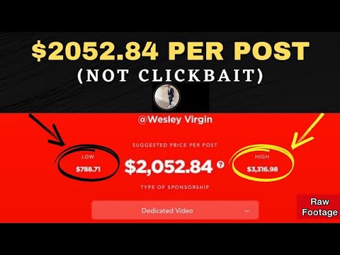 How To Earn $2052.84 Per Post (Not Clickbait) Make Money Online | Earn Money Online (Raw Footage)
