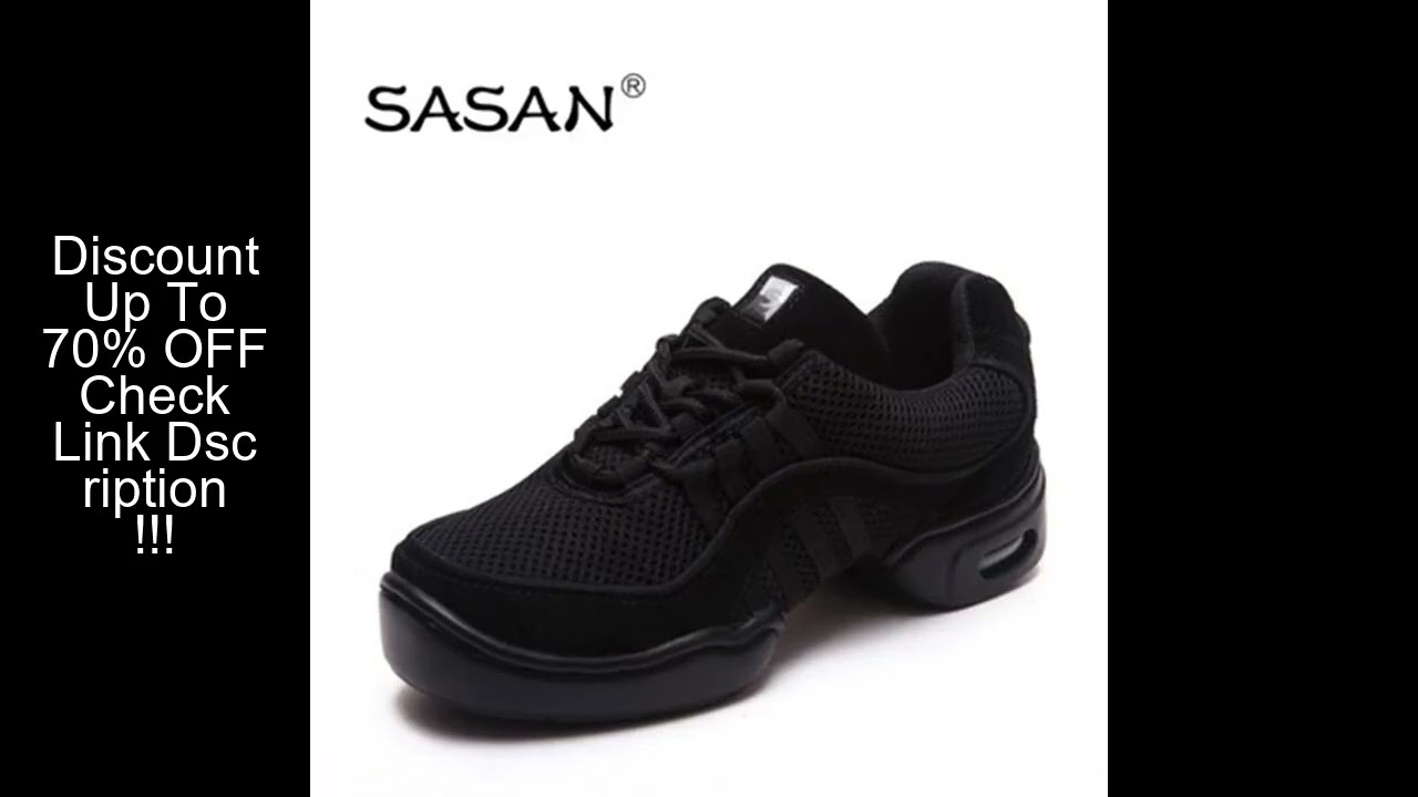 Sneakers Dance Shoes Woman SASAN 8805 Modern Shoes Slip-up 2018 Canvas Black MEN SHOE Heel 5cm Net C