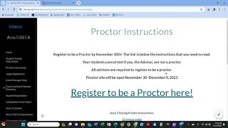 Proctor Instructions