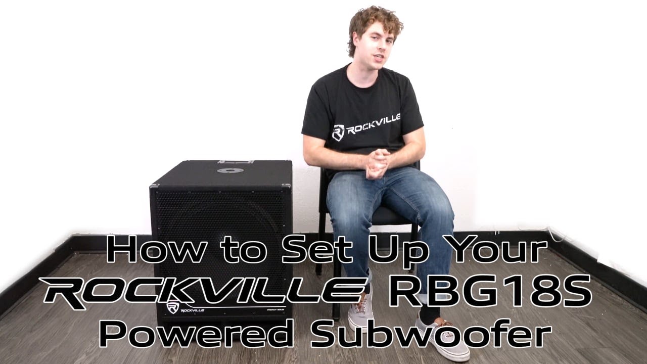 How to Set up Your Rockville RBG18S 18" Powered PA Subwoofer with DSP
