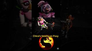 Chica's fatality on Foxy #mortalkombat #mk1 #fnaf #fatality #shorts