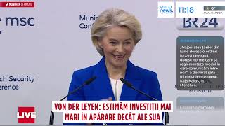 Download Lagu Ursula von der Leyen, mesaj către Washington: Europa se trezește și își asumă apărarea colectivă MP3