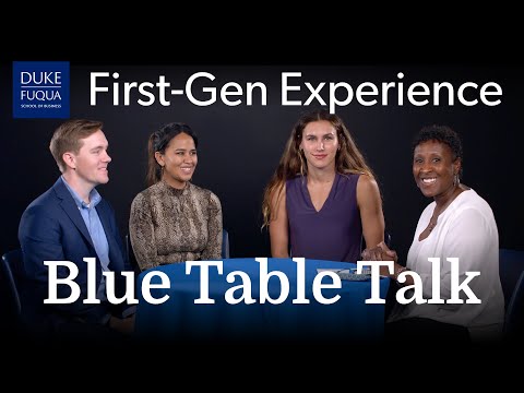 Blue Table Talk - First-generation Student Experience