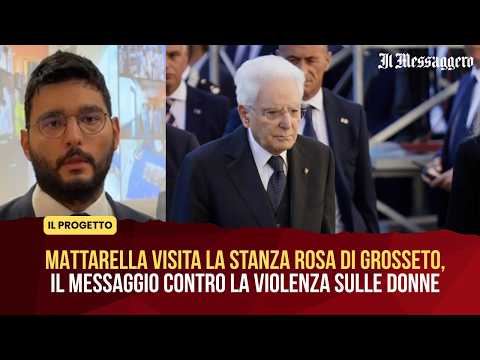 Video Mattarella visita la Stanza Rosa di Grosseto, il messaggio contro la violenza sulle donne