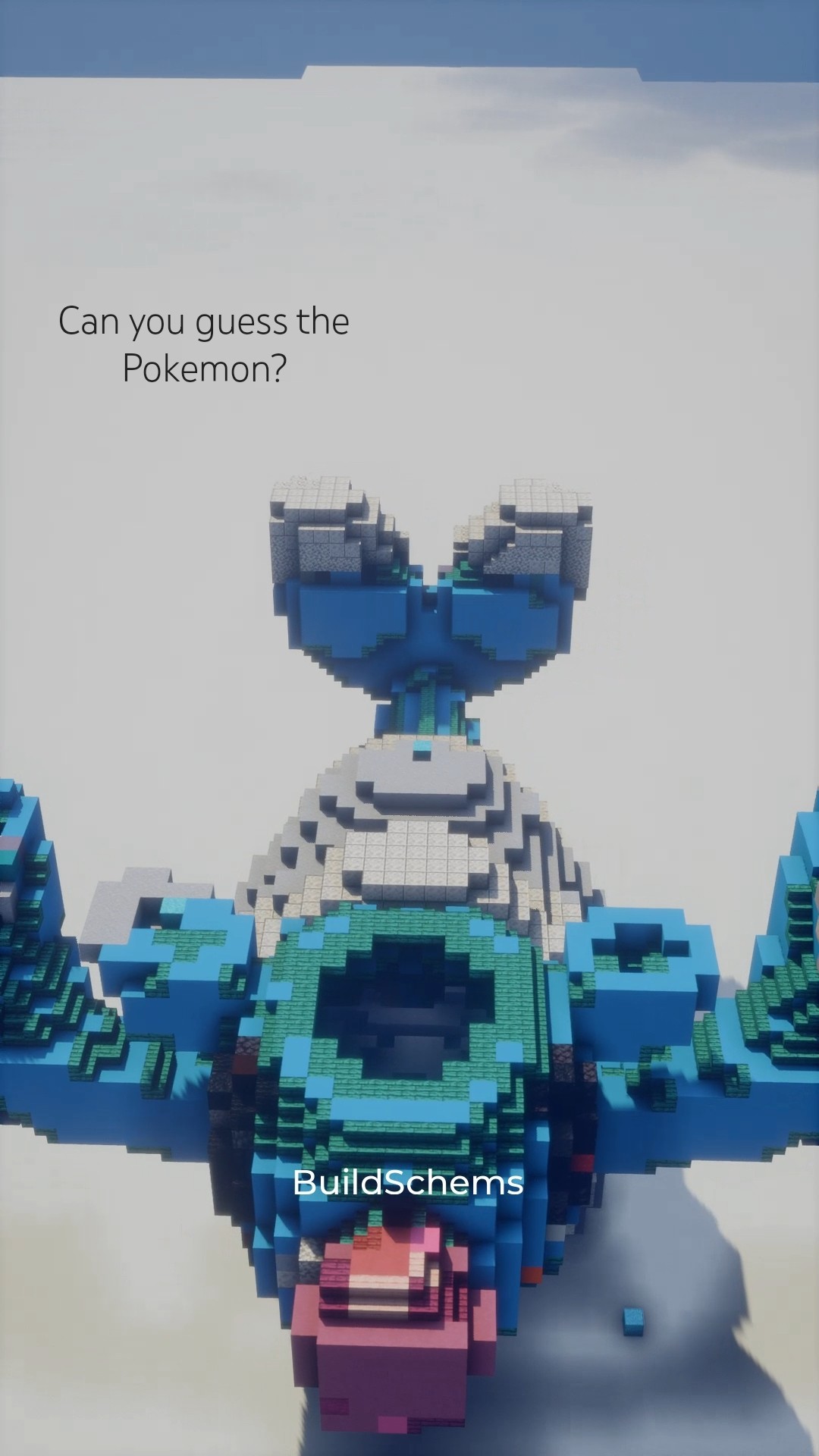 Pokemon Brionne Statue — watch the build in Minecraft