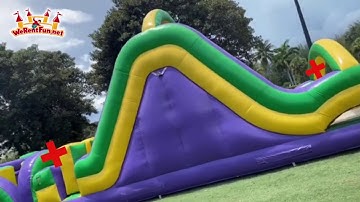 100Ft Radical Run Obstacle Course Rental From We Rent Fun