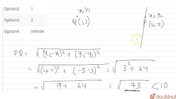 The number of lines that can be drawn through the point (4, -5) at a |Class 12 MATH | Doubtnut