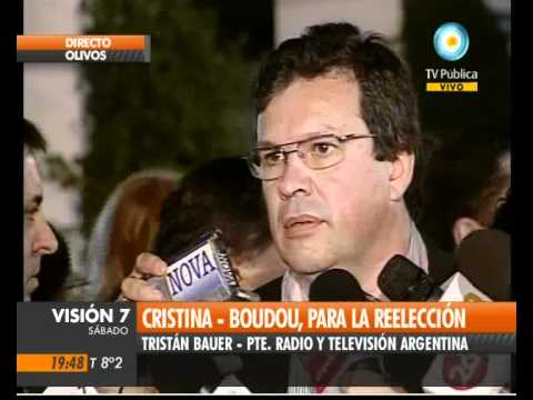 Visin Siete: Cristina present a Boudou como compae...