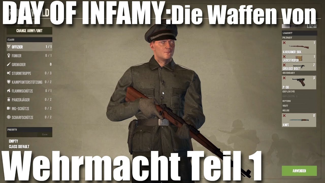 Die Waffen von: Day of Infamy: Wehrmacht Teil 1 | deutsch
