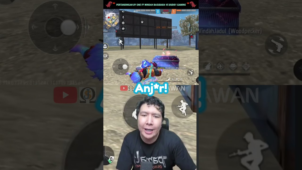 PERTANDINGAN BY ONE FF WINDAH BASUDARA VS BUDI01 GAMING !! 