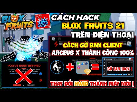 Cách Gỡ Banned Client Arceus X Thành Công 100%, Hỗ Trợ Thay Đổi HWID Roblox, Hack Blox Fruits 21 !!!