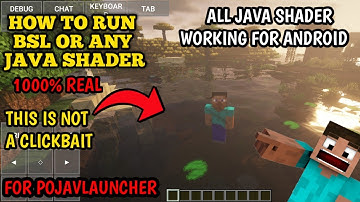 HOW TO PLAY BSL OR ANY JAVA SHADERS FOR POJAVLAUNCHER | 100% REAL| NO CLICKBAIT