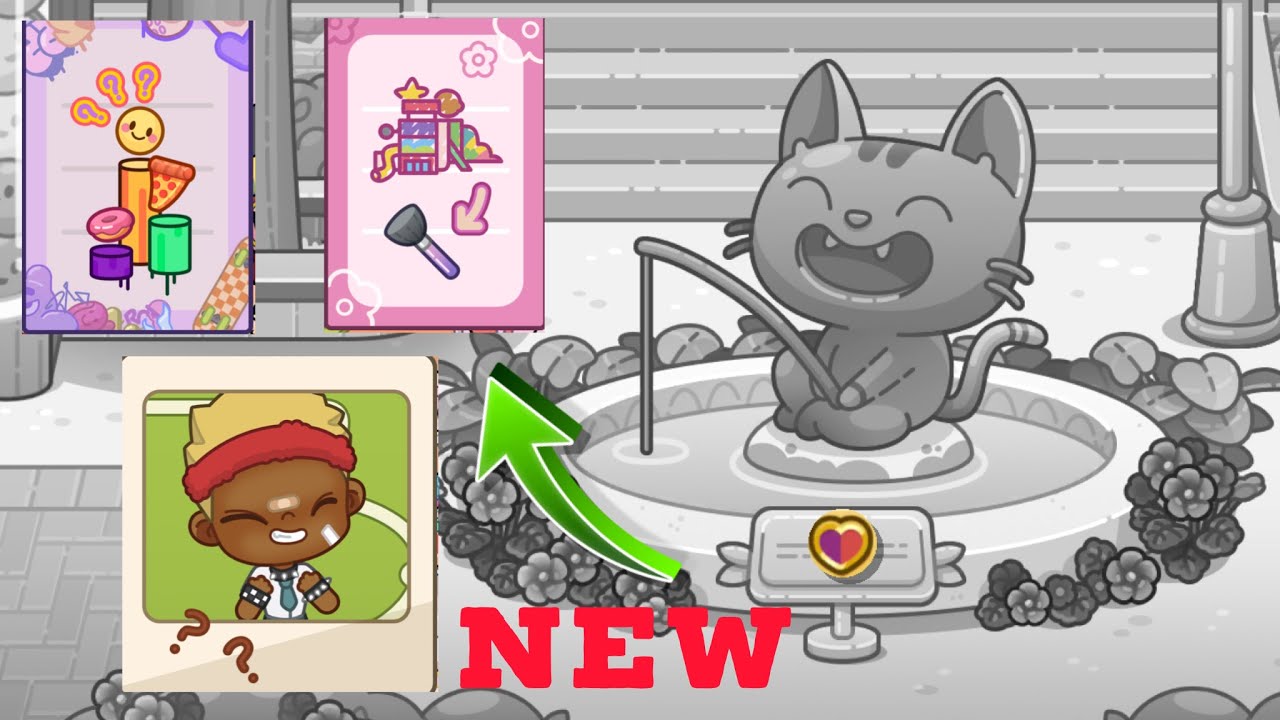 I found all secrets 😻😻🤩🤩, On the boulevard of the cat fountain 🤩, Avatar World/ Avatar Mihoo 🍩🍩🍩