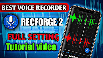 recforge 2 tutorial hindi |Recforge 2 Best Settings 2024 |best audio editor for mobile