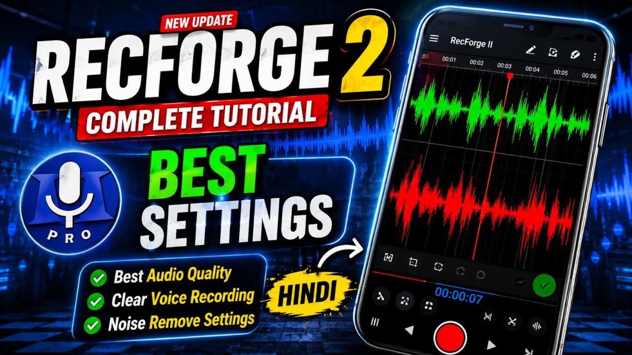recforge 2 tutorial hindi |Recforge 2 Best Settings 2024 |best audio ...