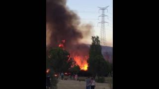 Incendio en la dehesa de sanse
