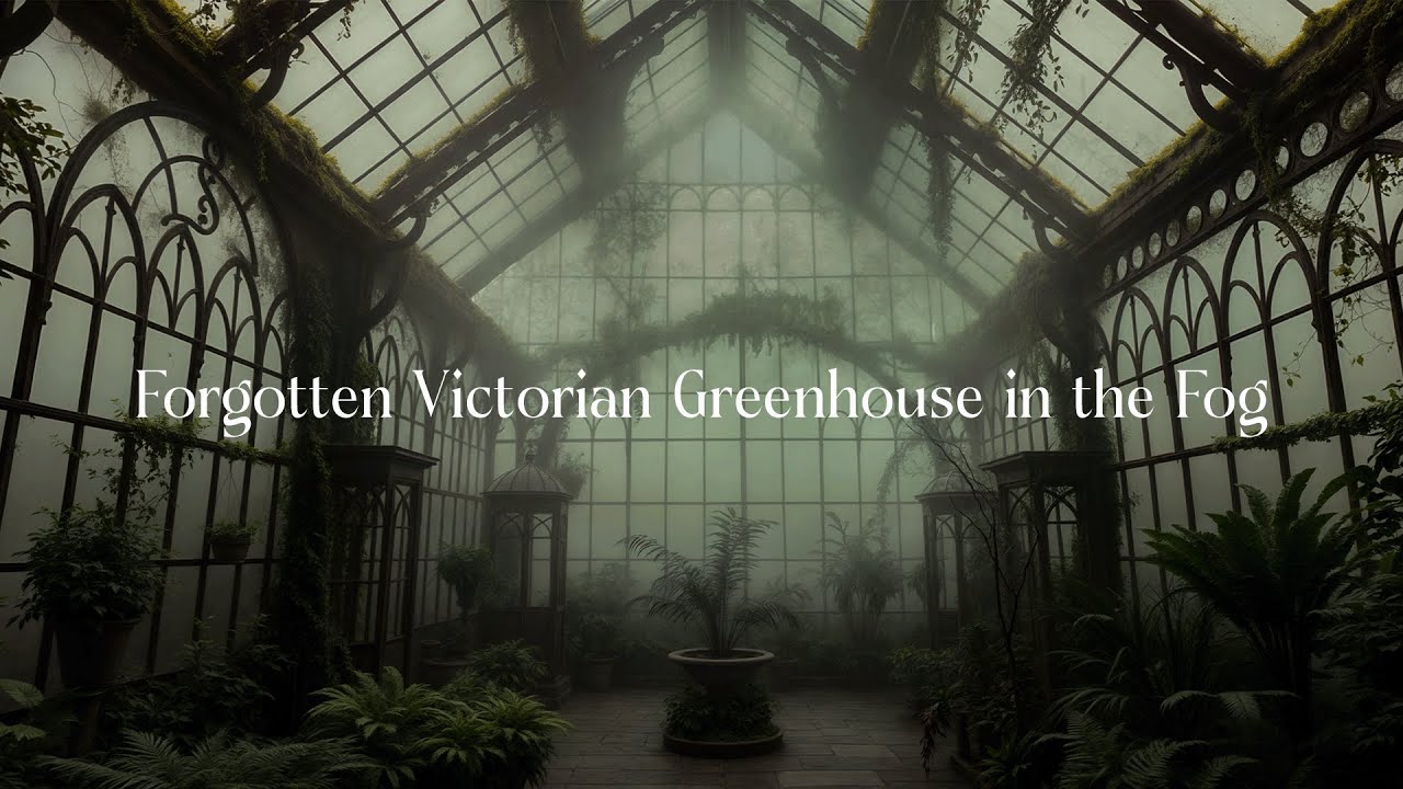 Forgotten Victorian Greenhouse in the Fog | Winter Dark Academia ...