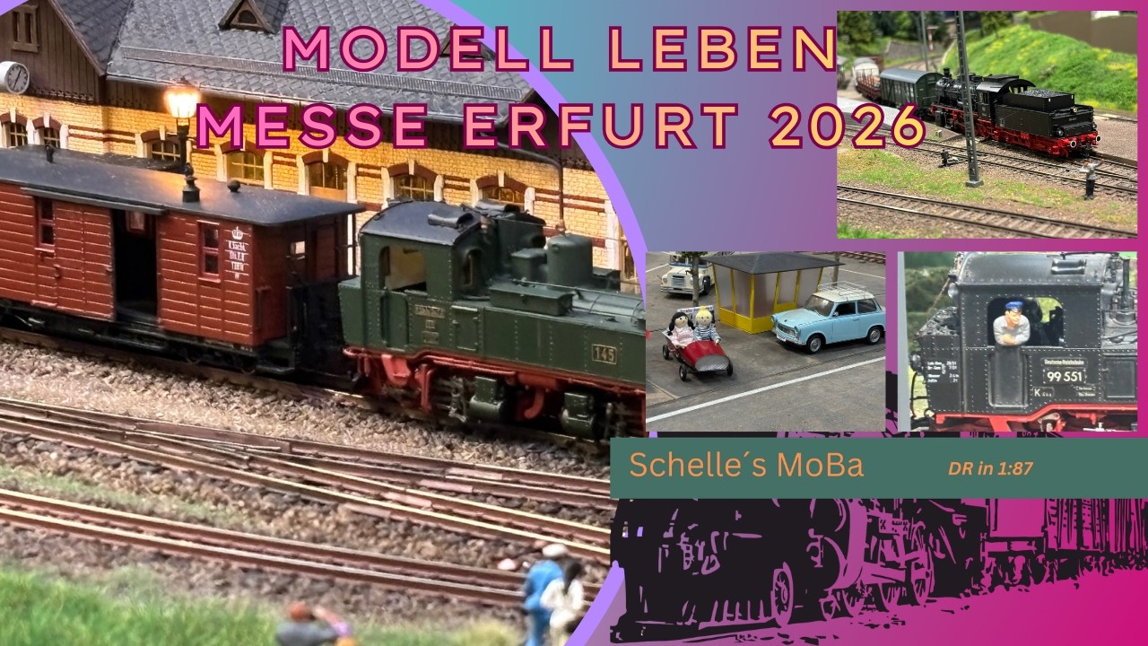 Modell Leben Erfurt 2026 | Modellbahn | RC-Trucks | DDR - Baustelle