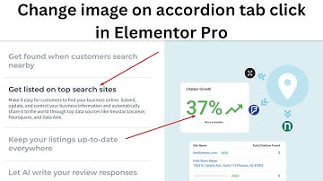 change image on accordion tab click in elementor pro | elementor tricks