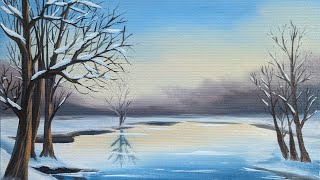 Paint with me: Winter Landscape with NOVA Acrylic Paints