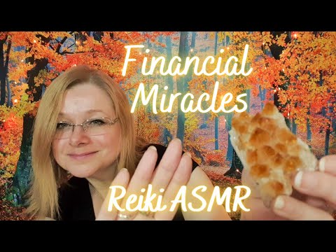 Reiki For Financial Miracles. Asmr Citrine Crystal Healing