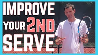 If you want to become a high-level recreational player must improve
your second serve. many players will often execute slowed-down version
of their fir...