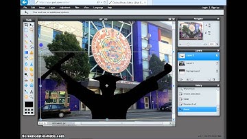 Pixlr Editor - Composing an image with Mover and Free Transform tools