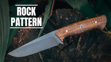 Making a knife with ROCK PATTERN Handle