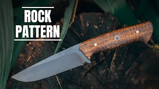 Making a knife with ROCK PATTERN Handle by Barbershop Customs 71,082 views 3 years ago 15 minutes