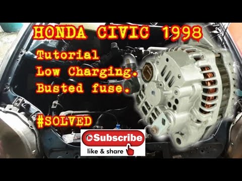 HONDA CIVIC 1998 DIAGNOSE WIRING ALTERNATOR. - YouTube