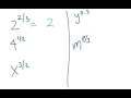 Rational Exponents and Radical Forms