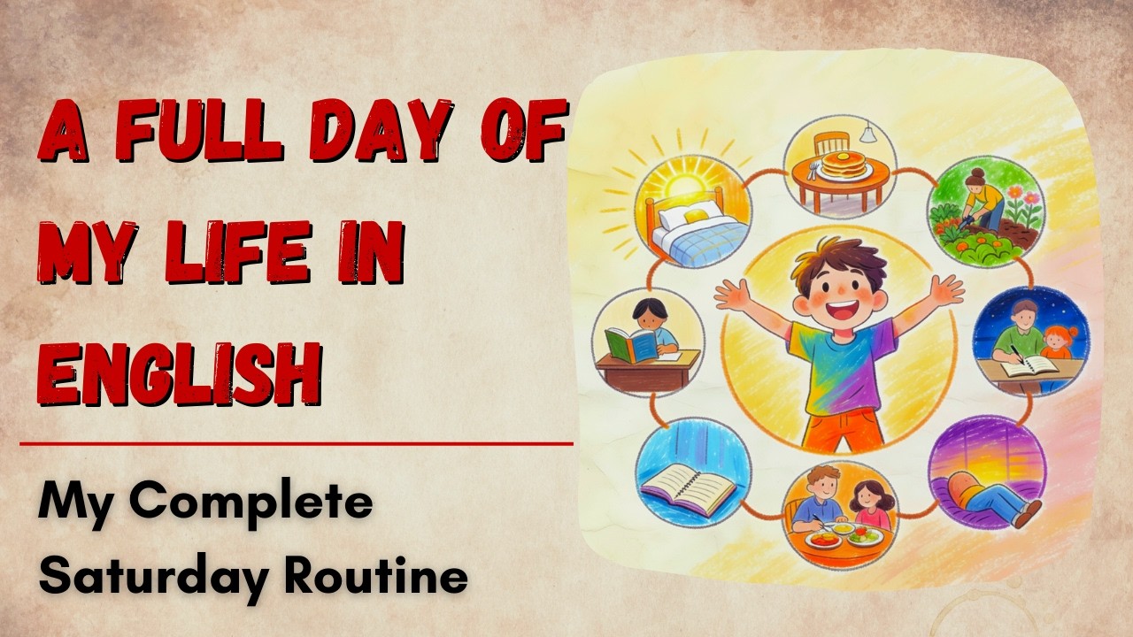 How is my Saturday different than a weekday | A Full Day in My Life | Learn English with Story