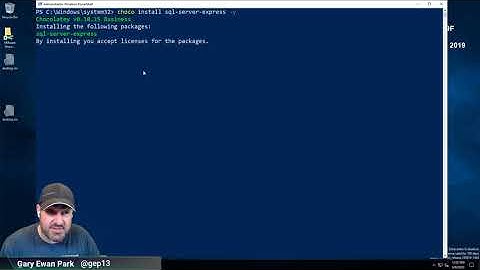 Chocolatey in the Organisation - Set up CCM Database