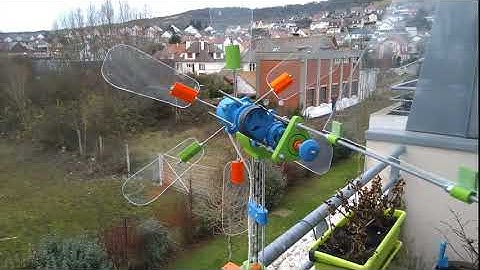 3D Printed Windturbine V4 (Prototype with belt drive)