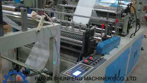 Split type double-layer rolling bag making machine