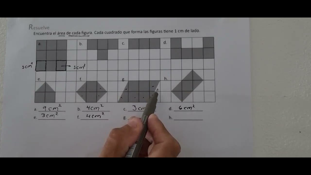 1.2 Áreas en centímetros cuadrados (Cuaderno de ejercicio Recuerda y