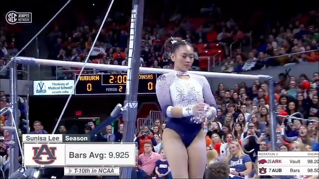 Suni Lee Near Perfect 9.975 Uneven Bars Routine Auburn vs Arkansas January 2023 YouTube