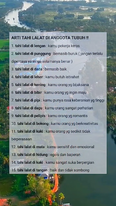 arti tahi lalat atau bintik hitam #shorts #fyp #storywa