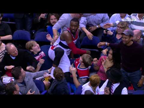 John Wall Takes Flight Deep into the Crowd