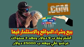 ربح المال من الأنترنت بطريقة تجارة اسماء المواقع ,درس كامل البروفيسور مالك