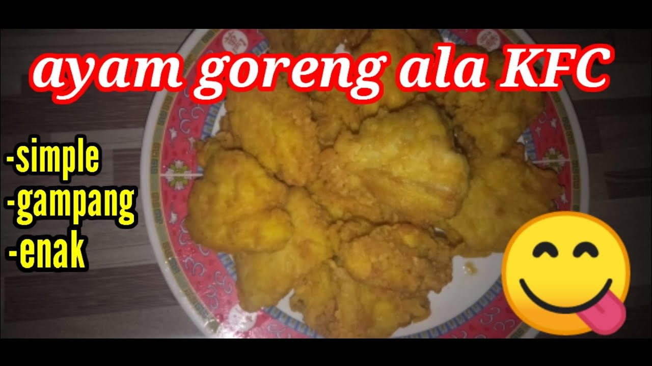 Cara mudah membuat ayam goreng||simple,gampang dan enak
