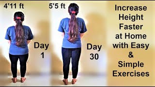 Increase Height in 1 WEEK & Become taller with Simple Exercise at Home