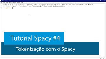 PROCESSAMENTO DE LINGUAGEM NATURAL PYTHON #4 - TOKENIZAÇÃO DE PALAVRAS COM SPACY