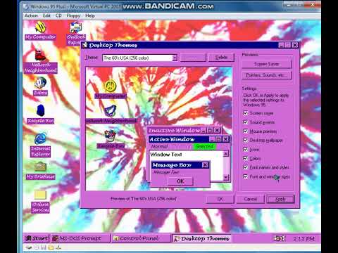 Virtual PC 2007: Windows 95 Plus!!