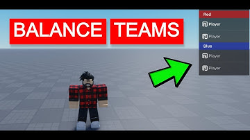 How To BALANCE TEAMS in Roblox Tutorial!!