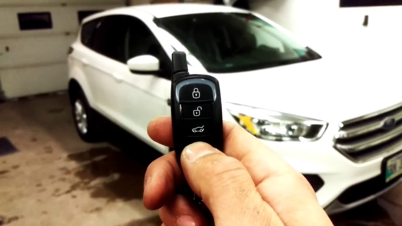 2017 Ford Escape with Compustar G9 3000' 2-way LED Remote Start - YouTube