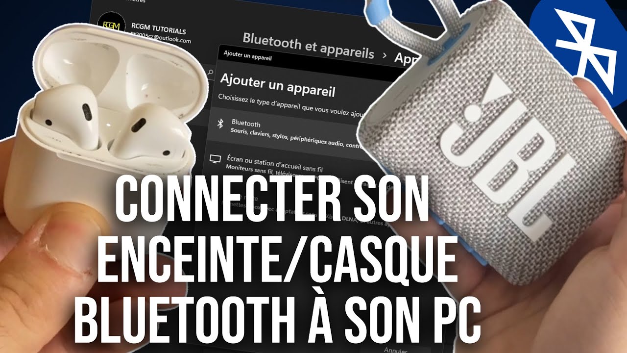 Comment connecter son Enceinte/Casque Bluetooth à son PC - YouTube